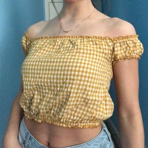off the shoulder brandy melville top
